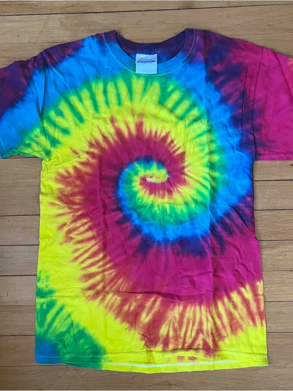 Women’s S Tie-Dye Spiral T-Shirt - Multicolor PRIDE